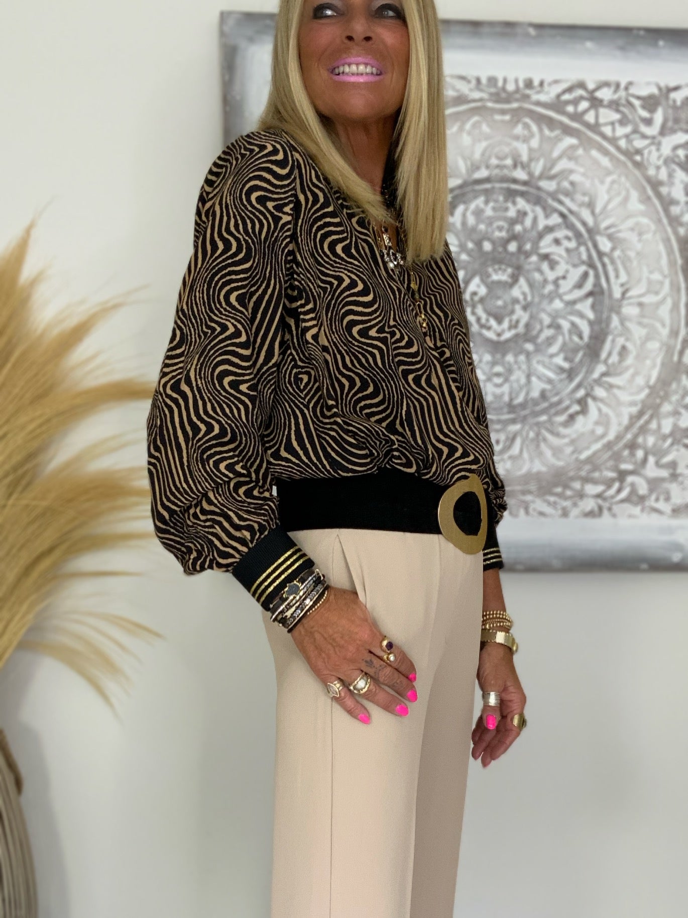 Zita Print Top