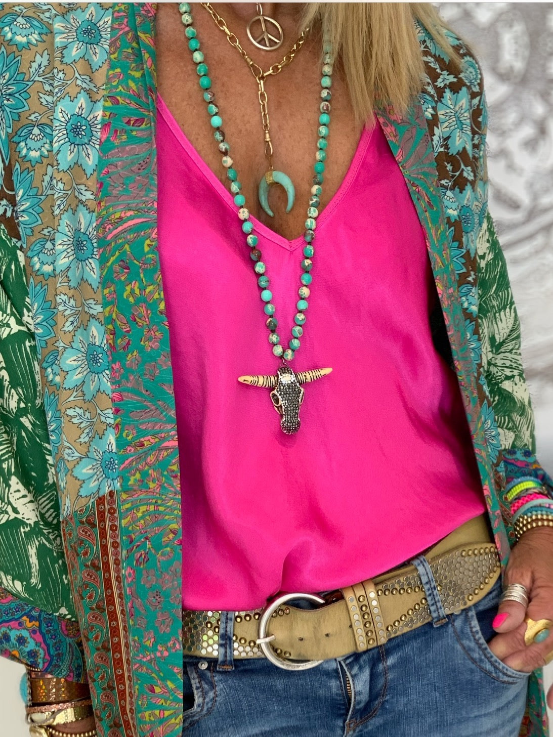 Buffalo Crystal Necklace