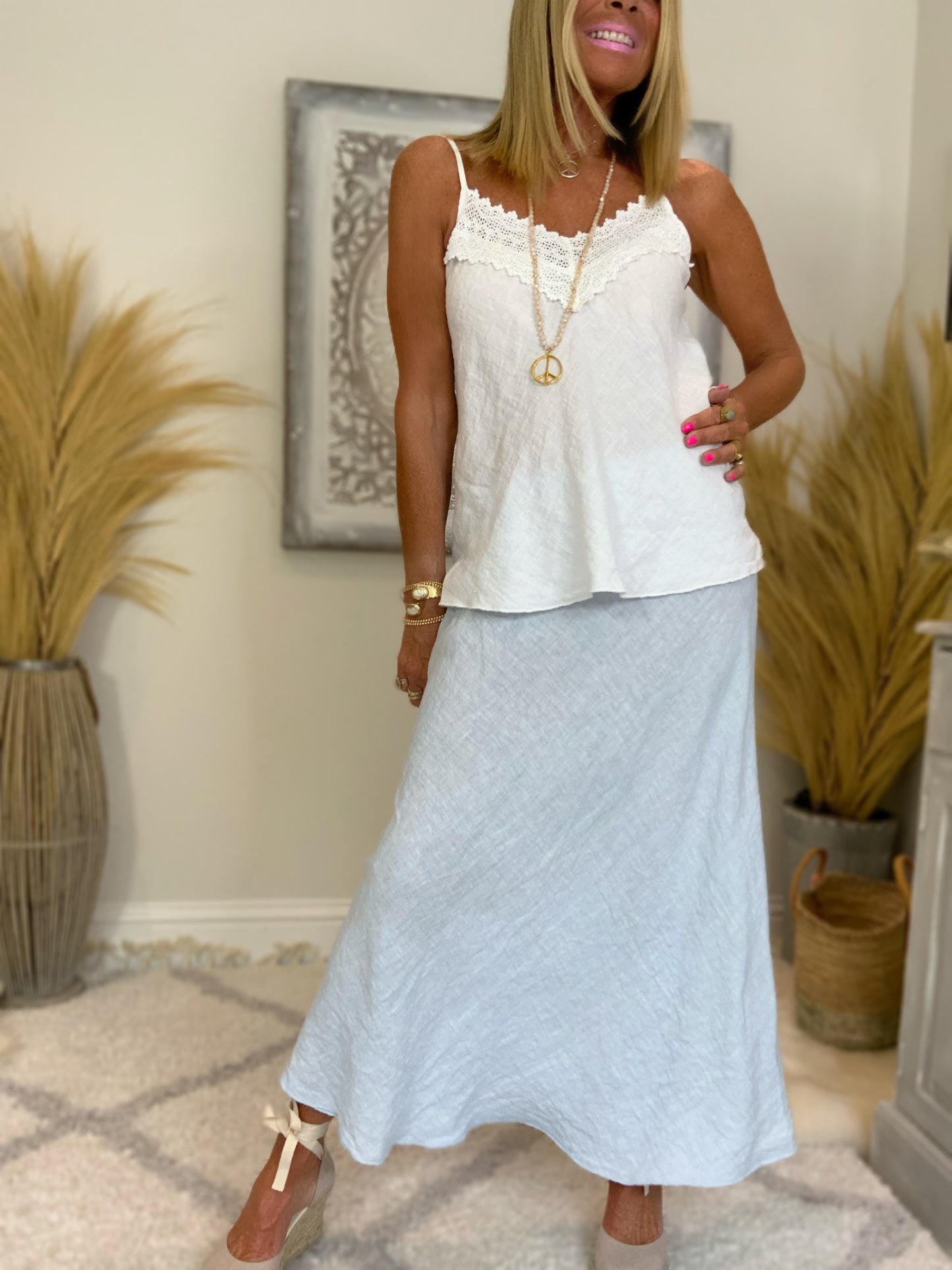Linen Maxi Skirt