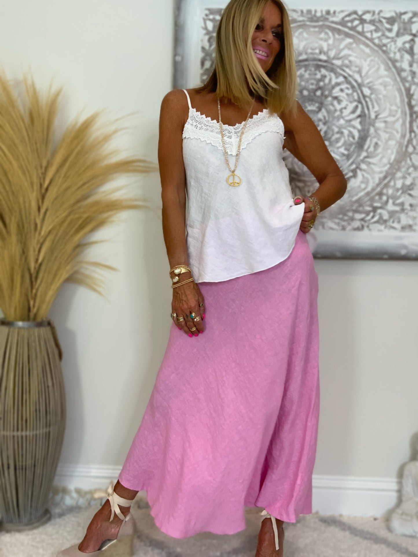 Lacey Linen Camisole