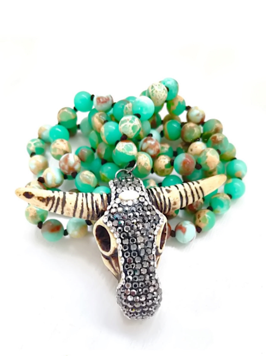 Buffalo Crystal Necklace