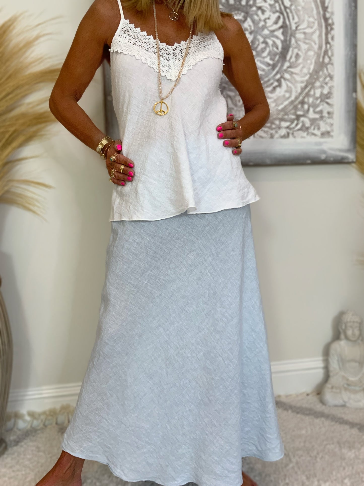 Linen Maxi Skirt