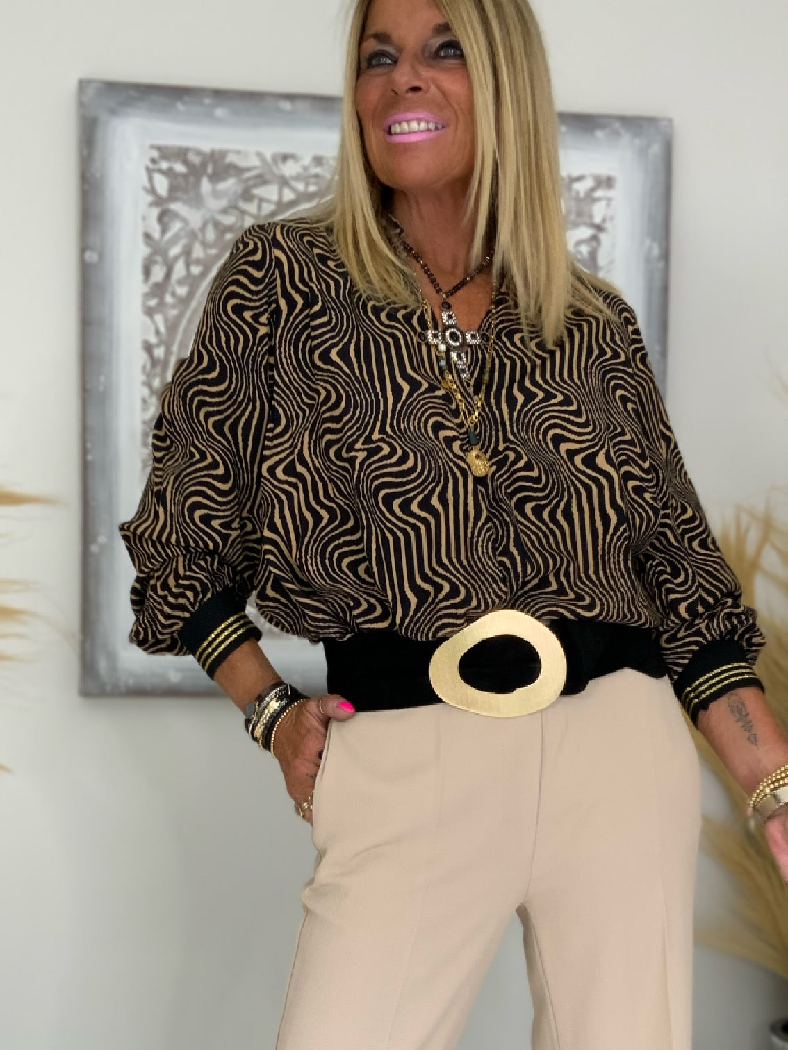 Zita Print Top