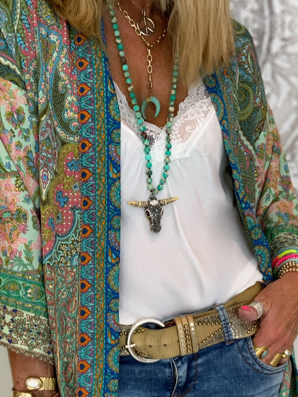 Buffalo Crystal Necklace