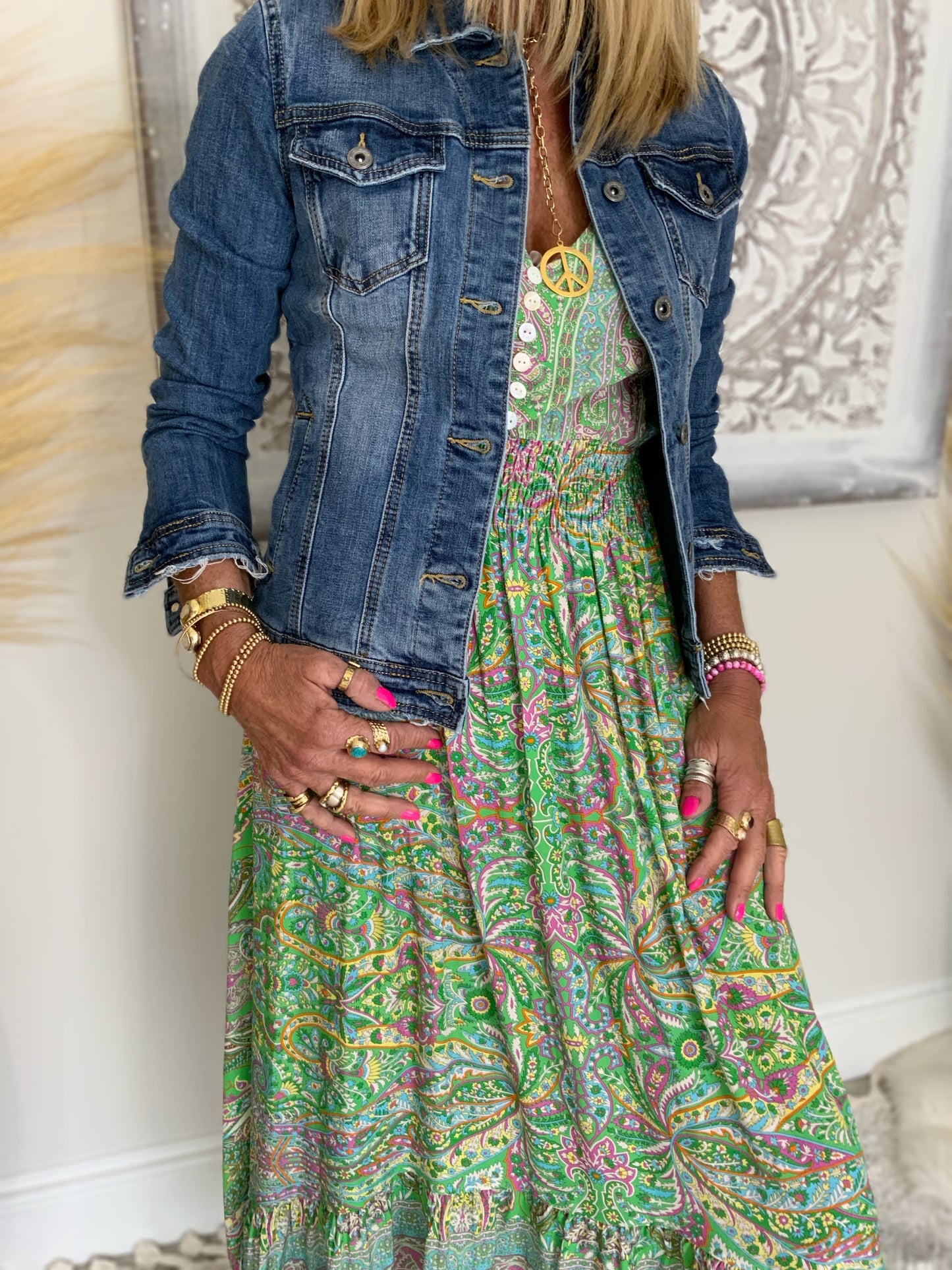 Distressed Denim Jacket