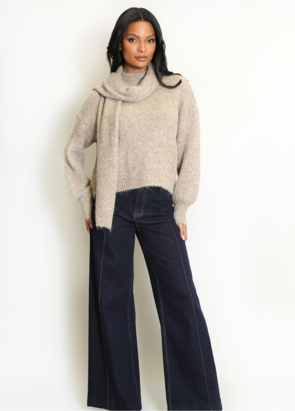 Frankie Jumper with Scarf