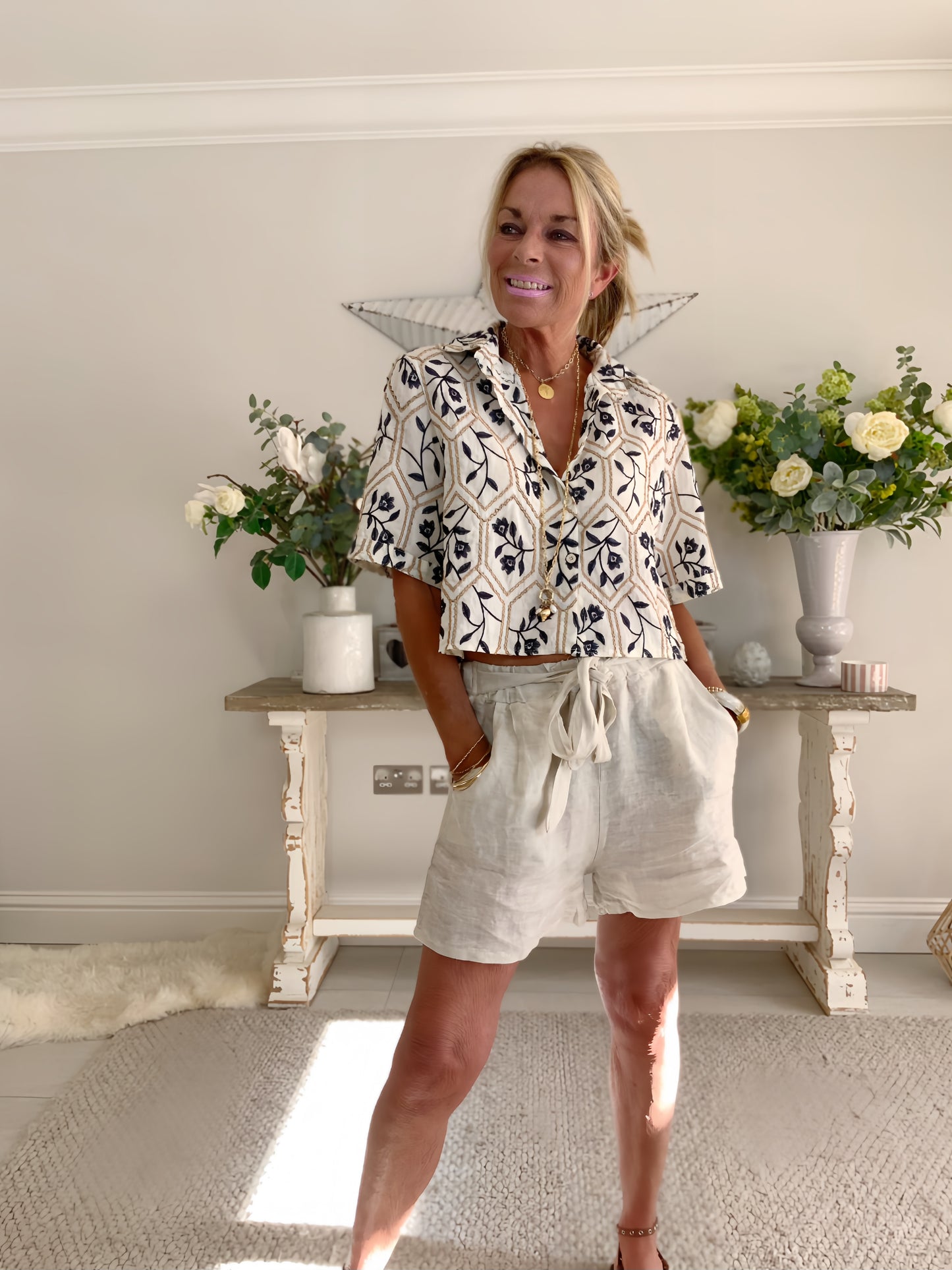 Biza Embroidered Top