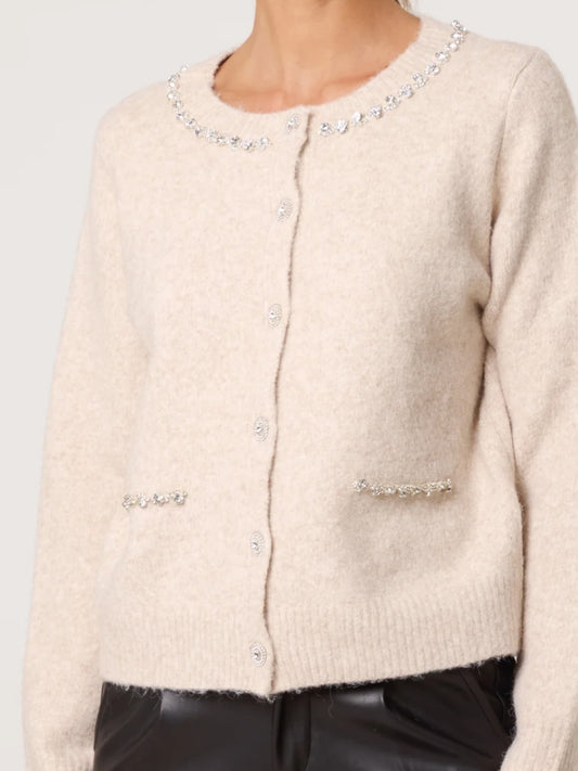 Diamanté Embellished Cardigan