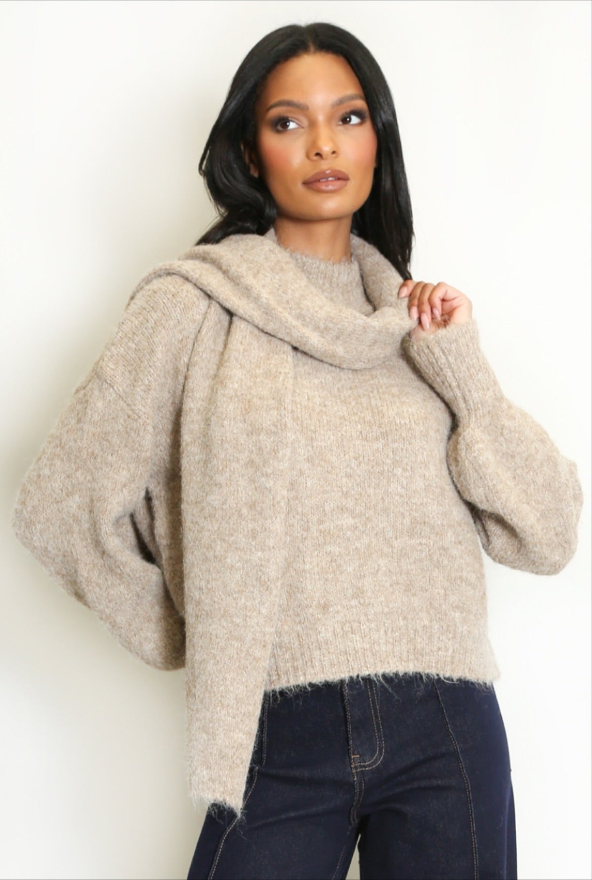 Frankie Jumper with Scarf