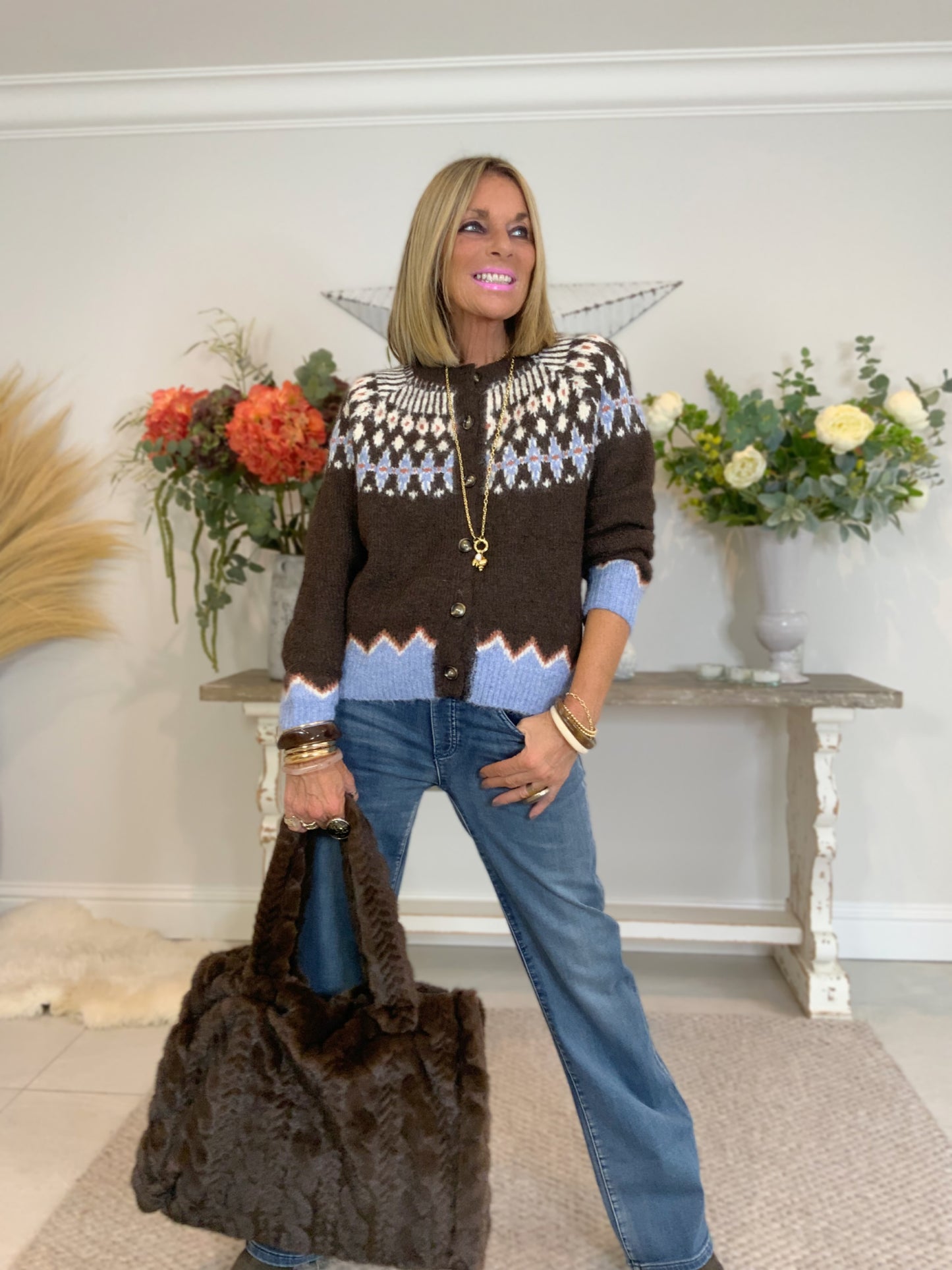 Savina Argyle Cardigan