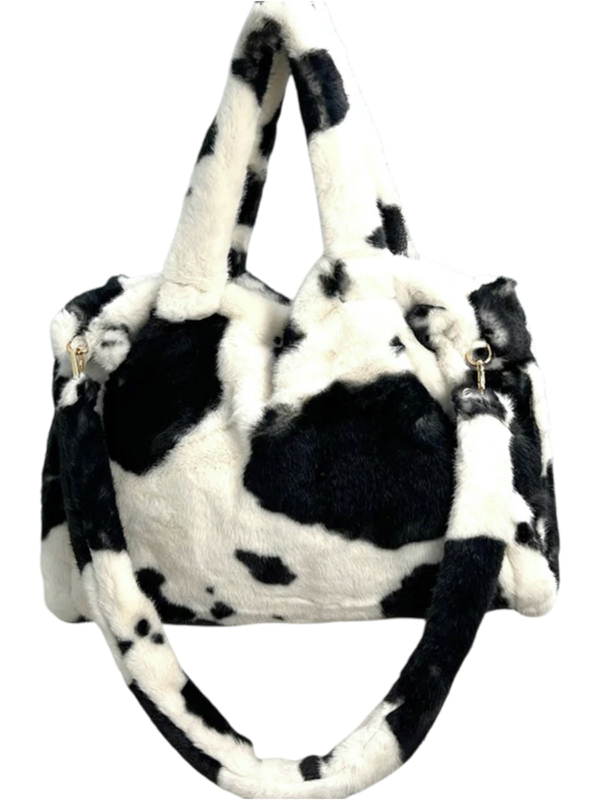 Faux Fur Animal Print Tote