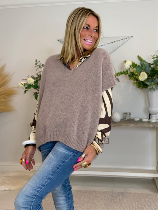 Mohair Blend Knit Tank