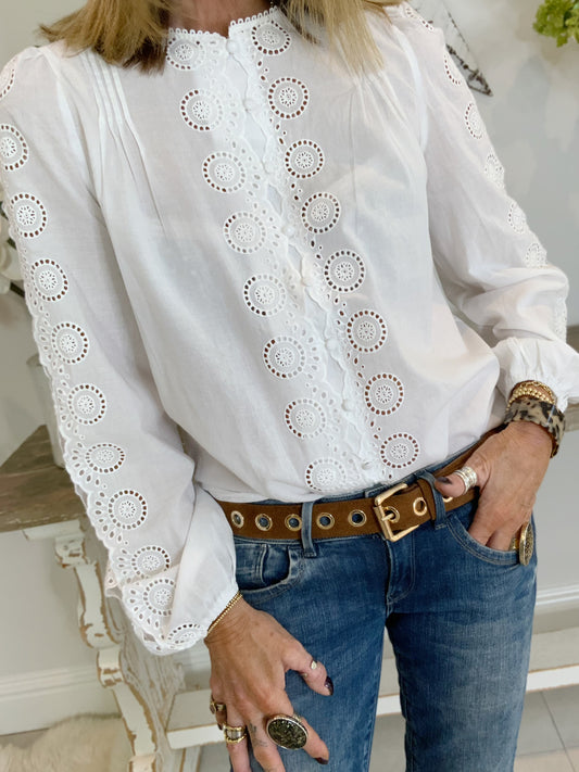 Roma Broidery Blouse