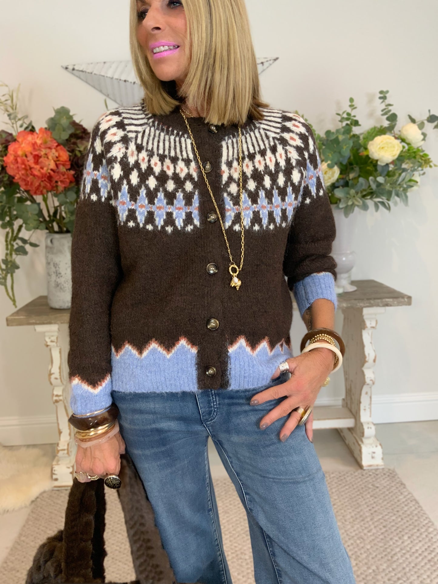 Savina Argyle Cardigan