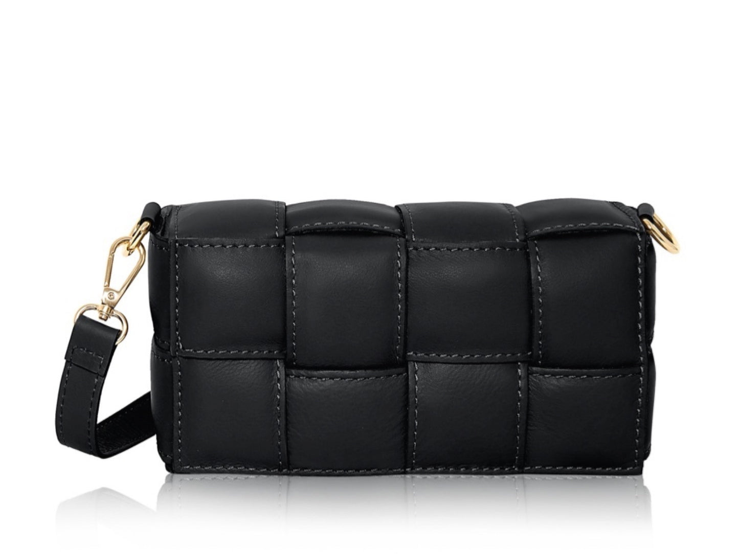 Lulu Black Leather Bag
