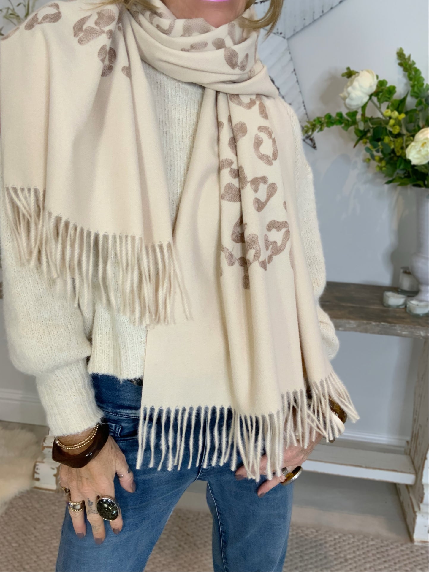 Leopard Print Scarf