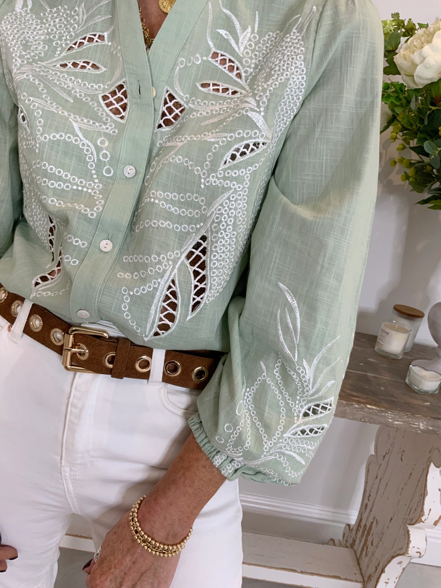 Florence Embroidery Blouse