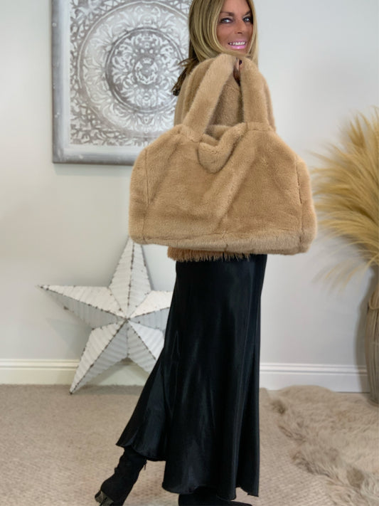 Faux Fur Tote