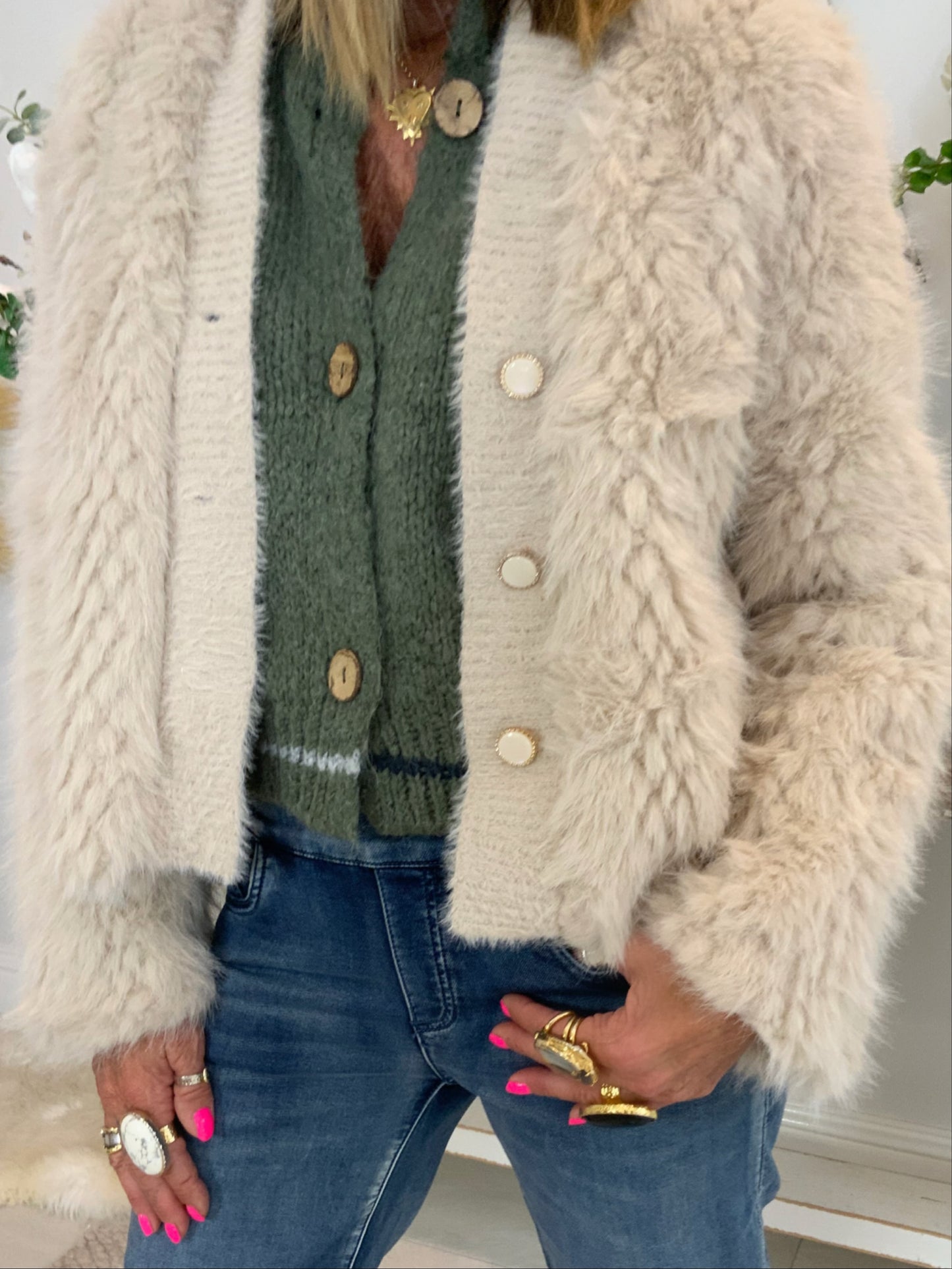 Faux Fur Cardi-Jacket