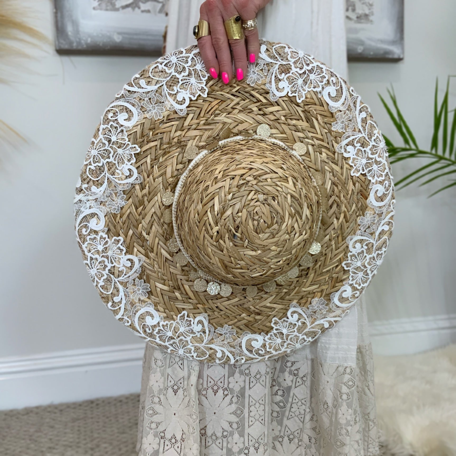 Lace Straw Hat – The Fashion Loft Boutique