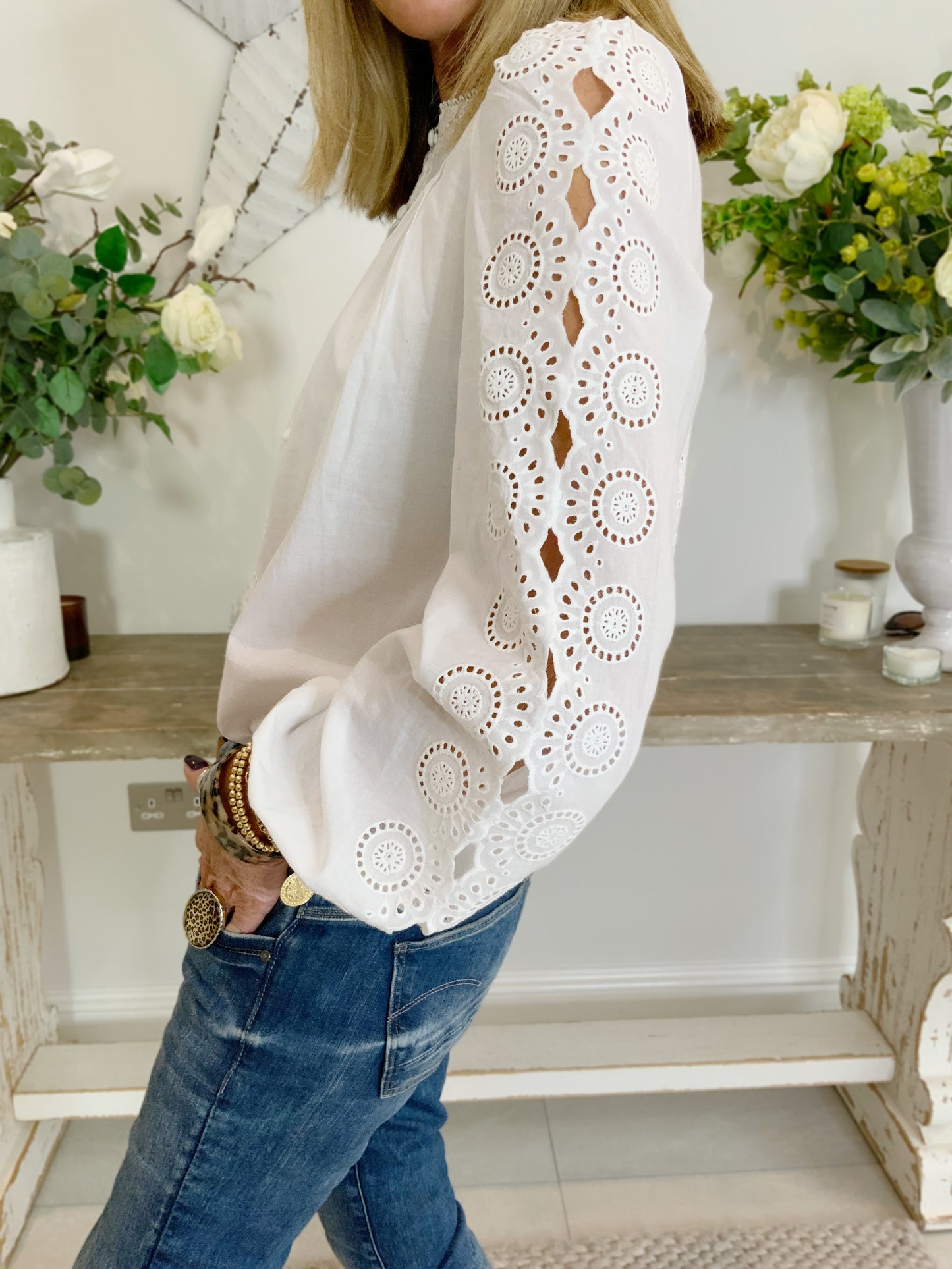 Roma Broidery Blouse