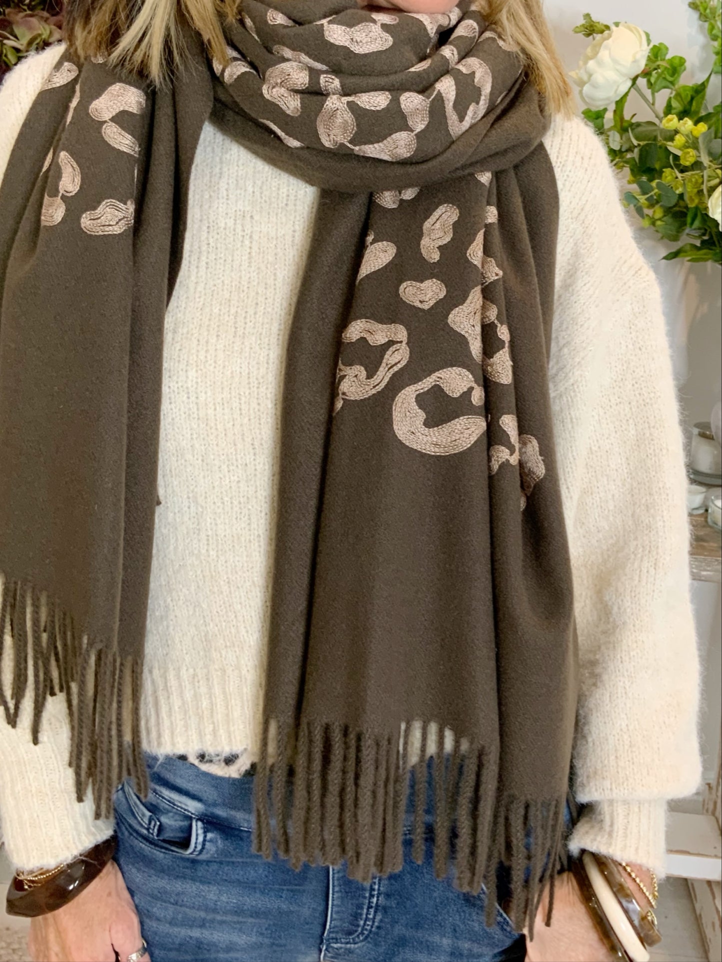 Leopard Print Scarf