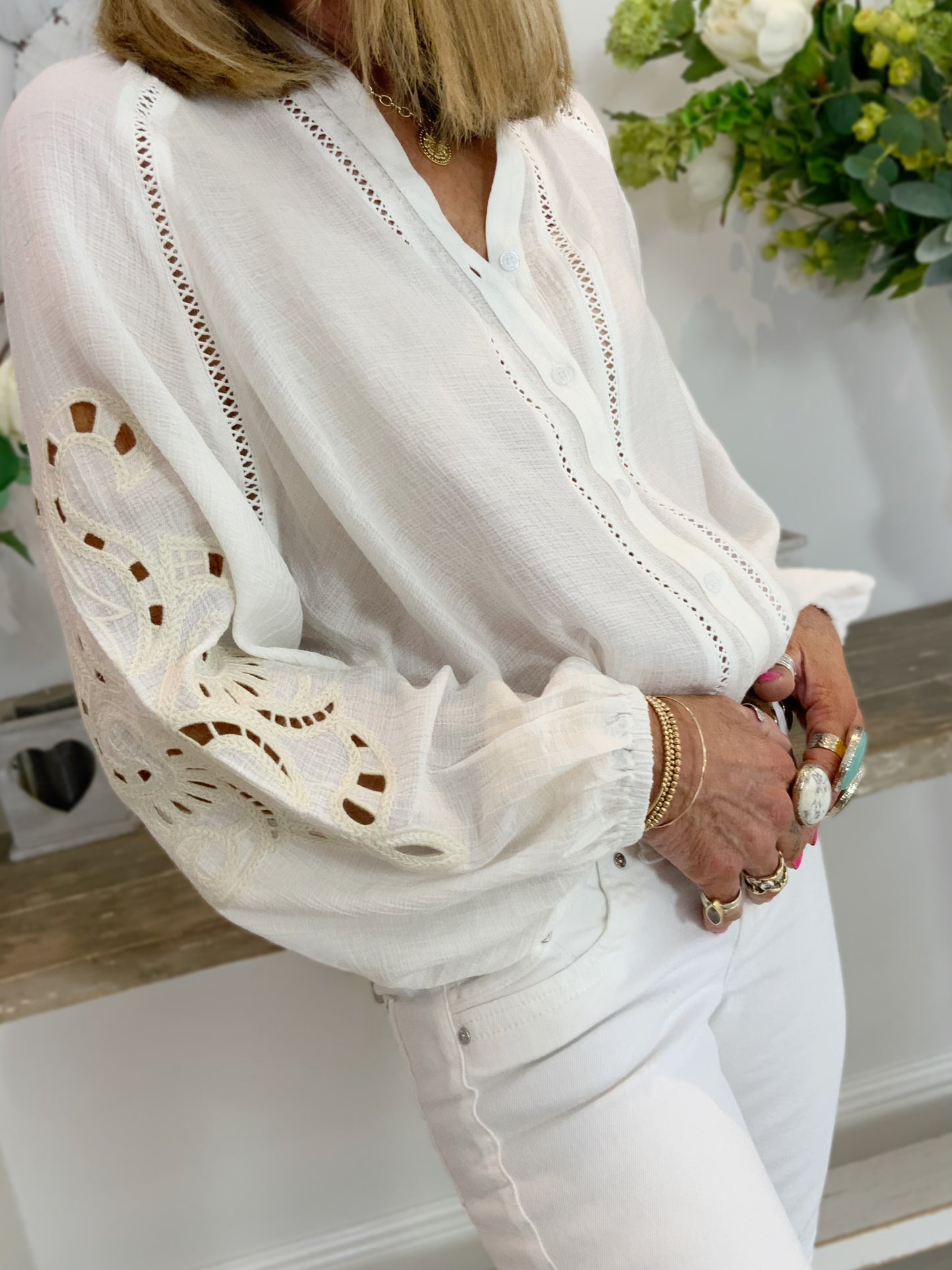 Emilia Embroidery Blouse