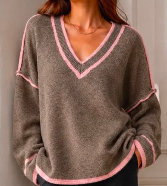 V-Neck Trim Jumper