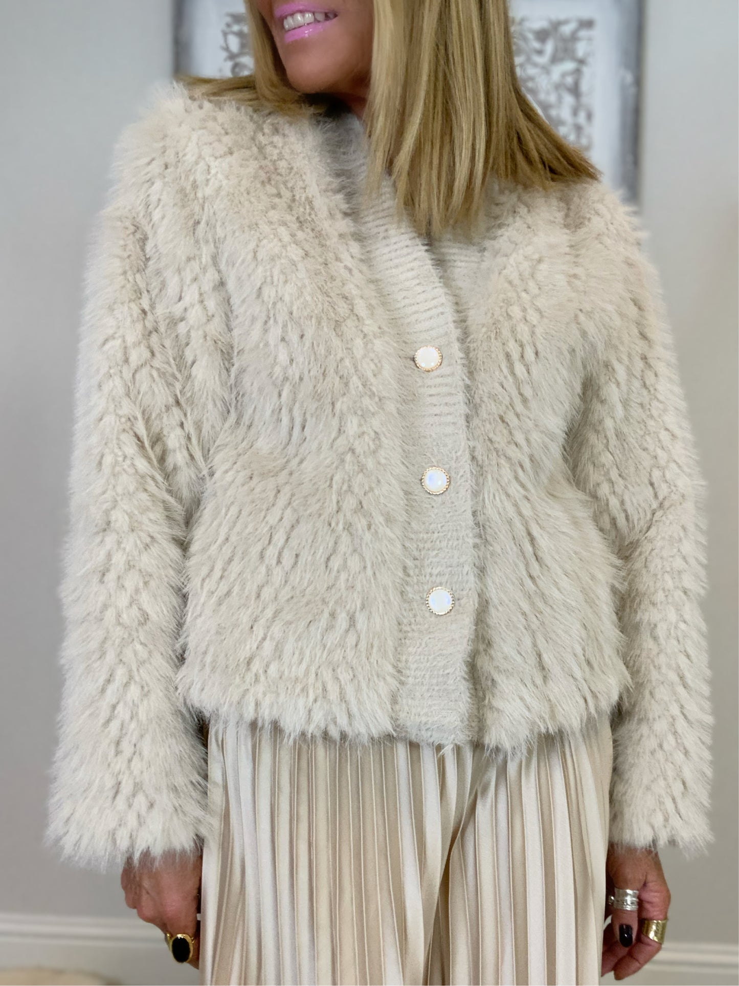 Faux Fur Cardi-Jacket