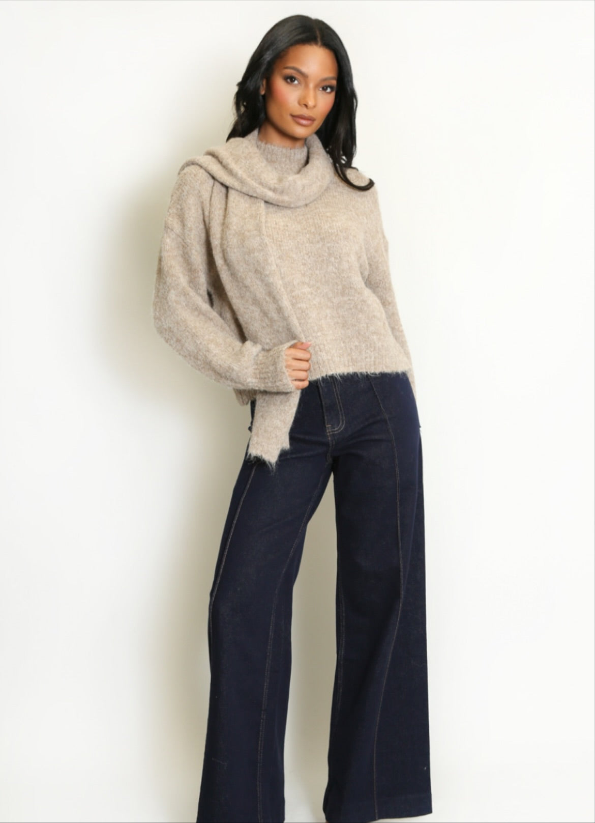 Frankie Jumper with Scarf