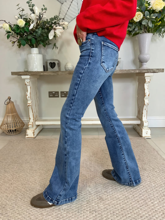 Boot Leg Flare Jeans