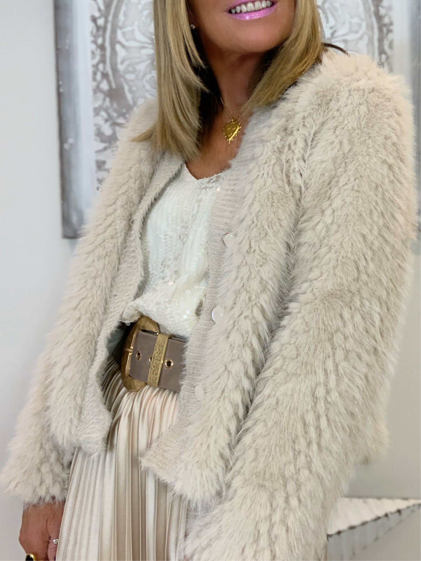 Faux Fur Cardi-Jacket