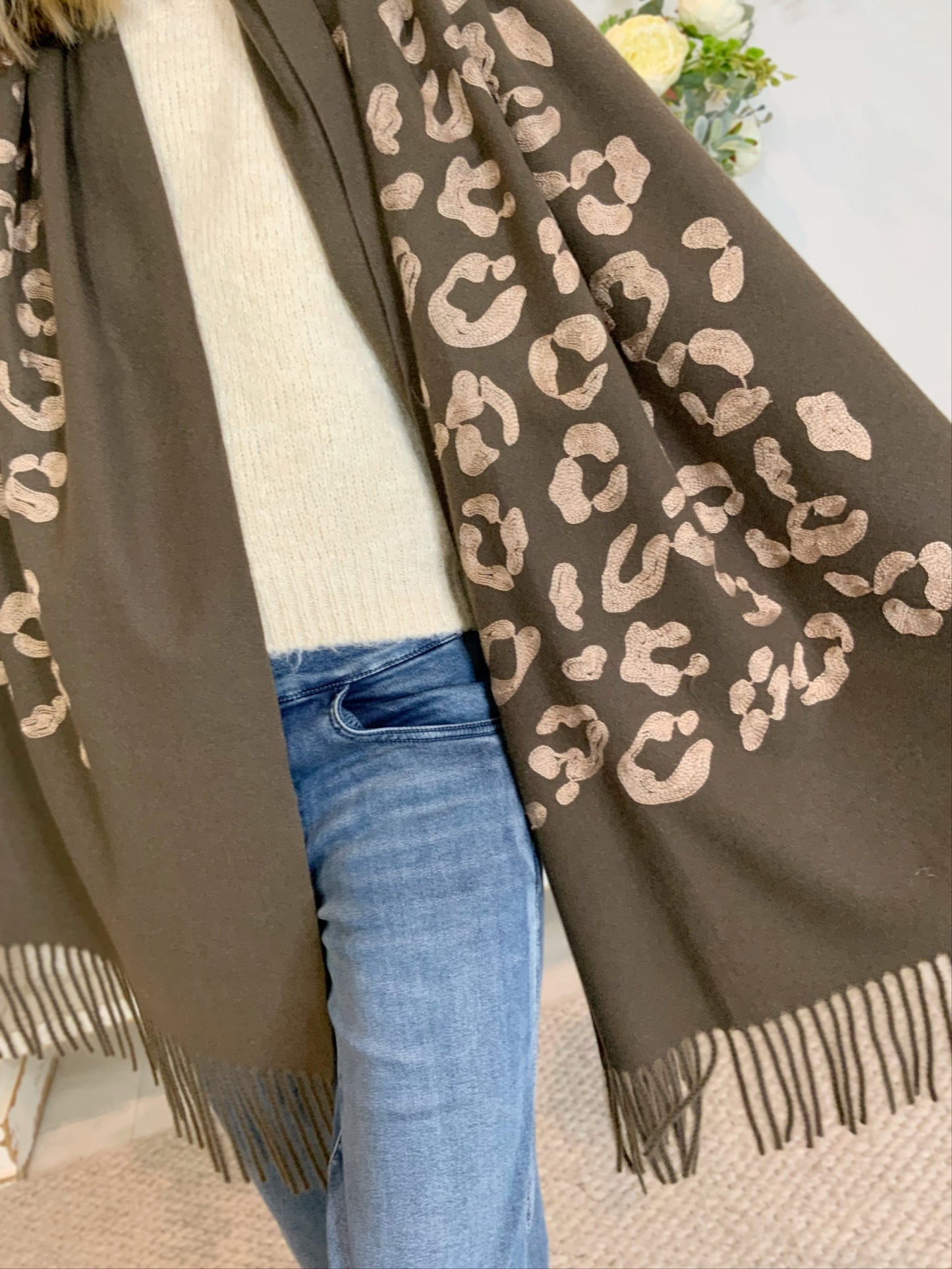 Leopard Print Scarf