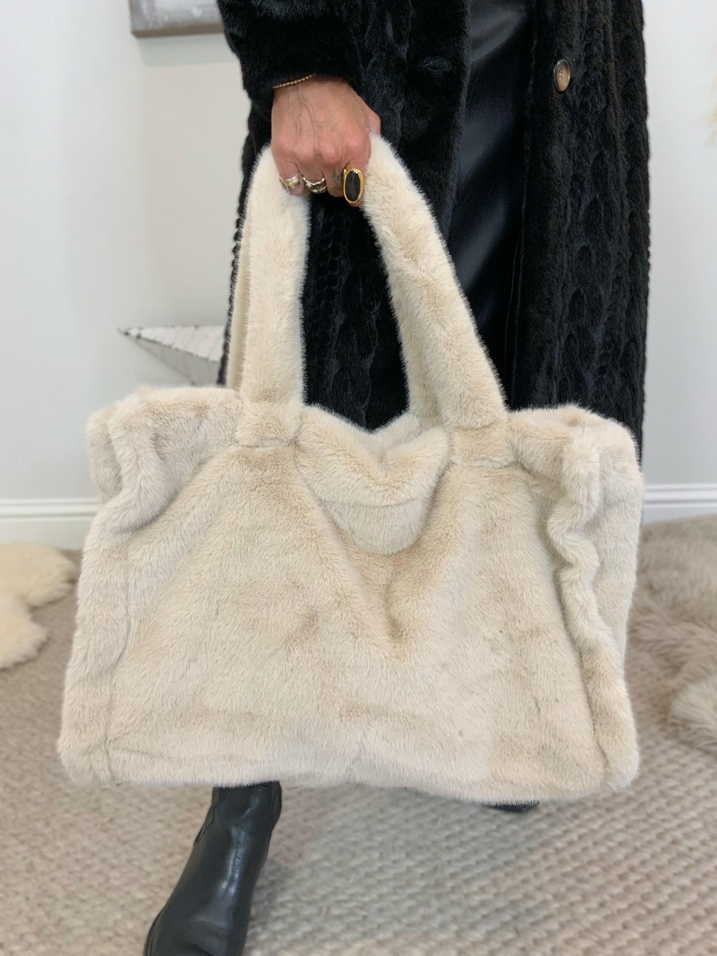 Faux Fur Tote