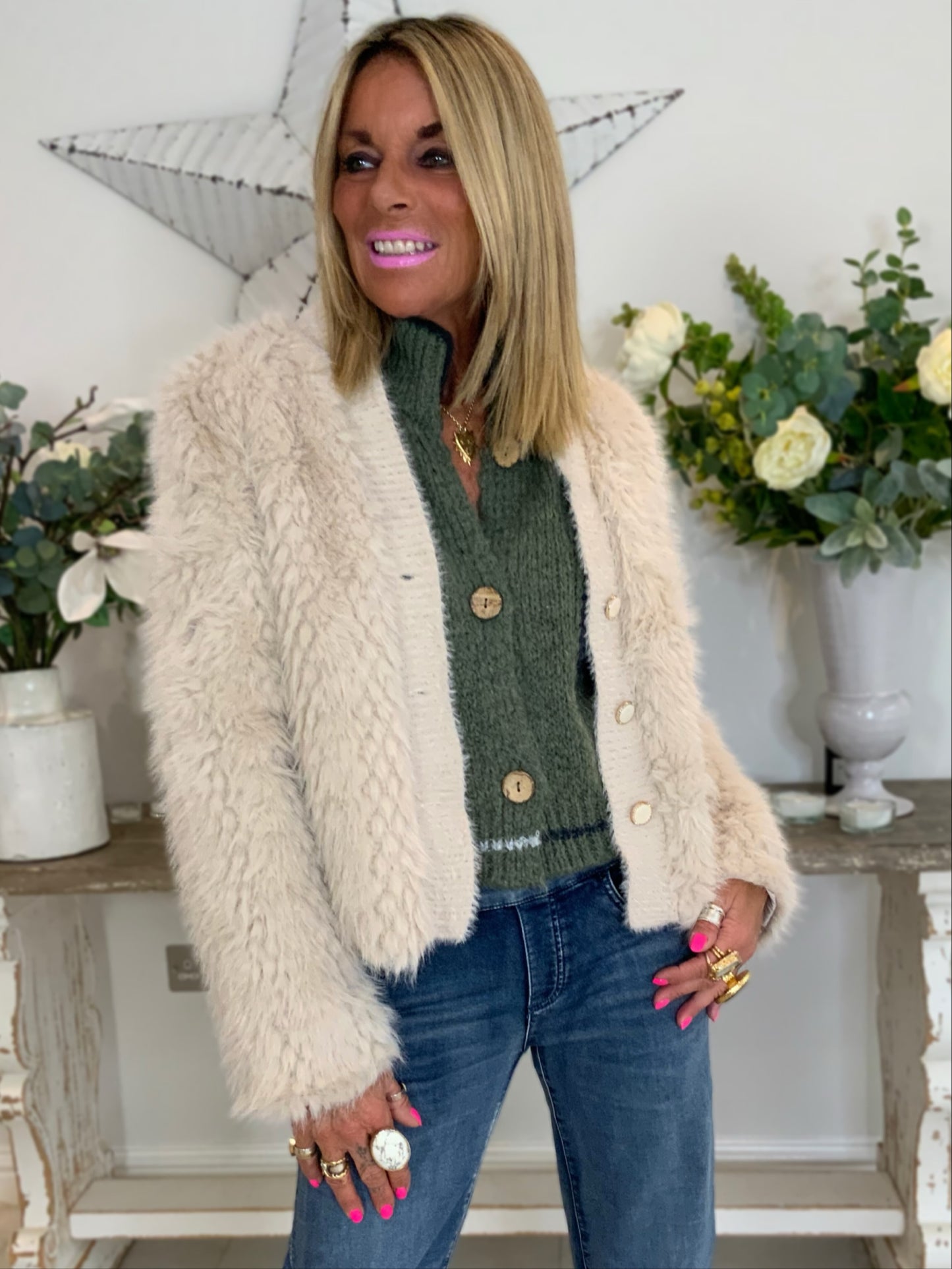Faux Fur Cardi-Jacket