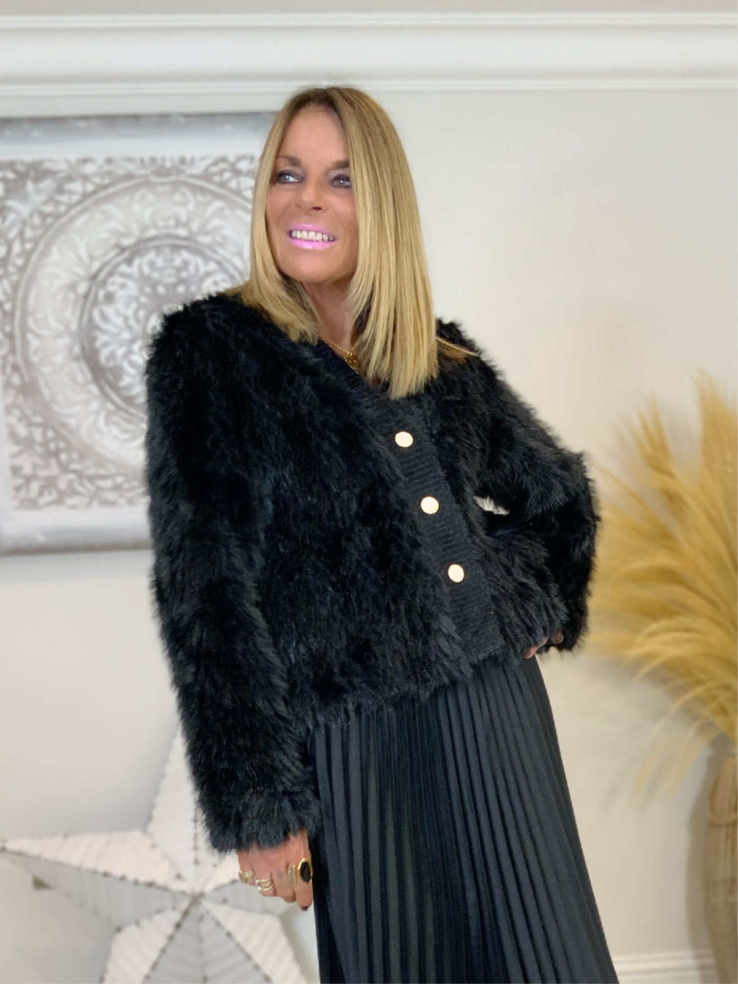 Faux Fur Cardi-Jacket