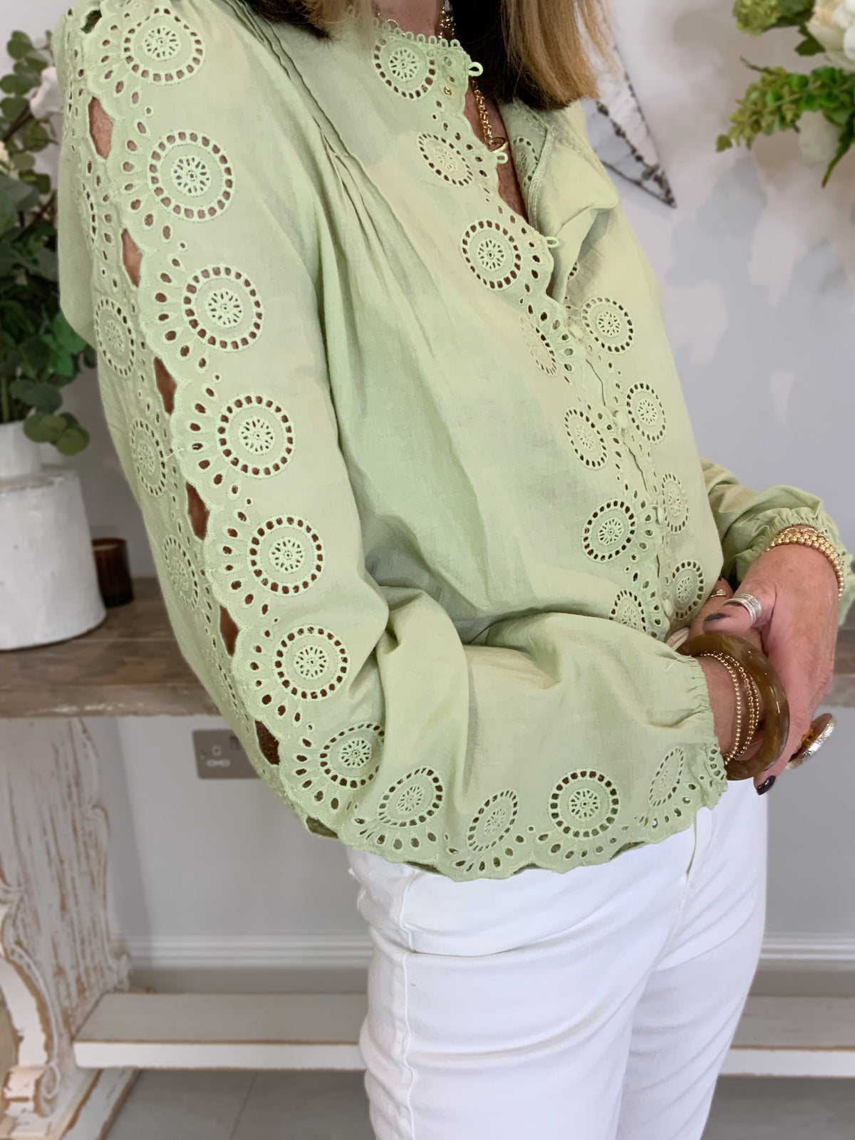 Roma Broidery Blouse