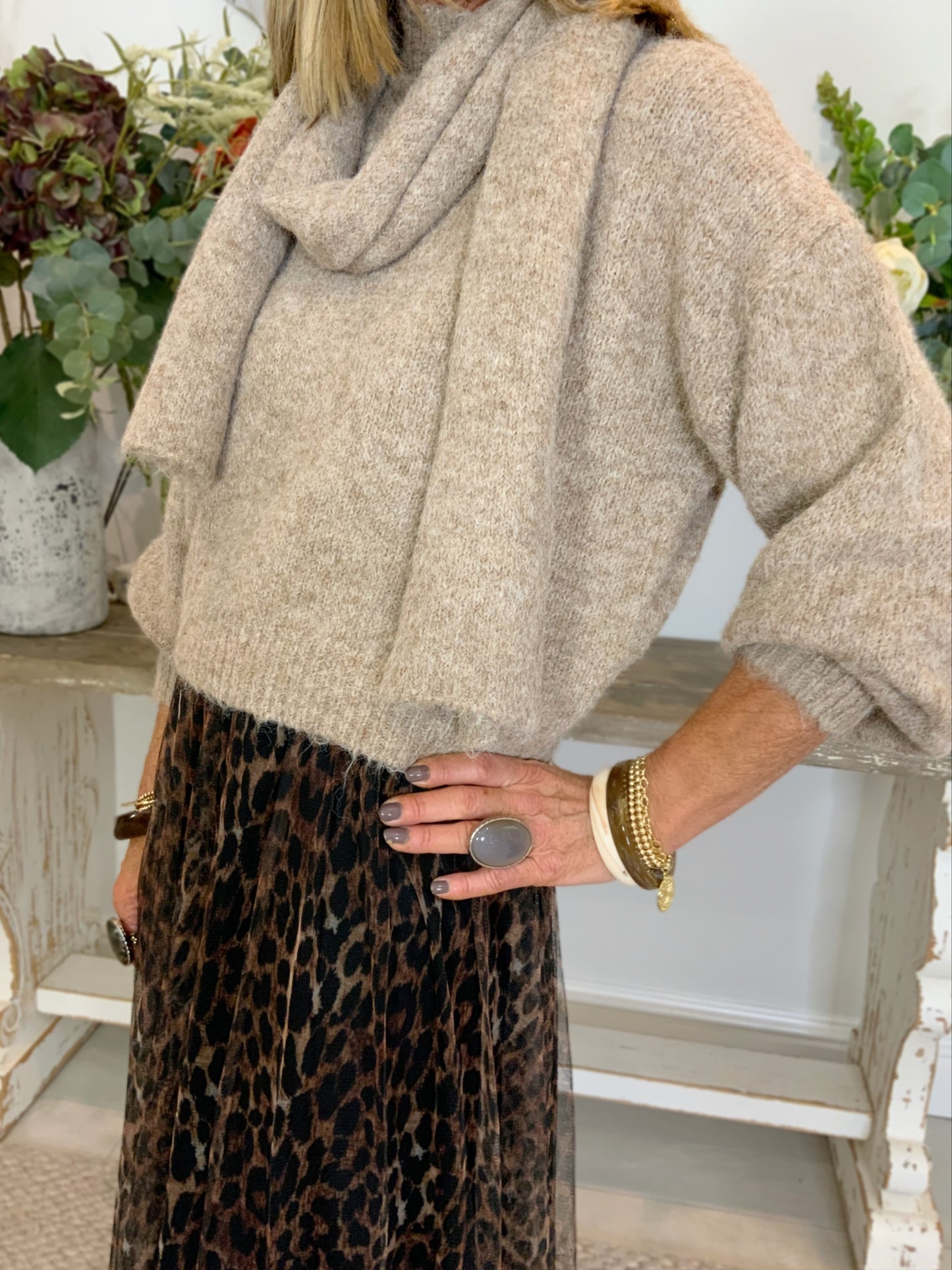 Frankie Jumper with Scarf