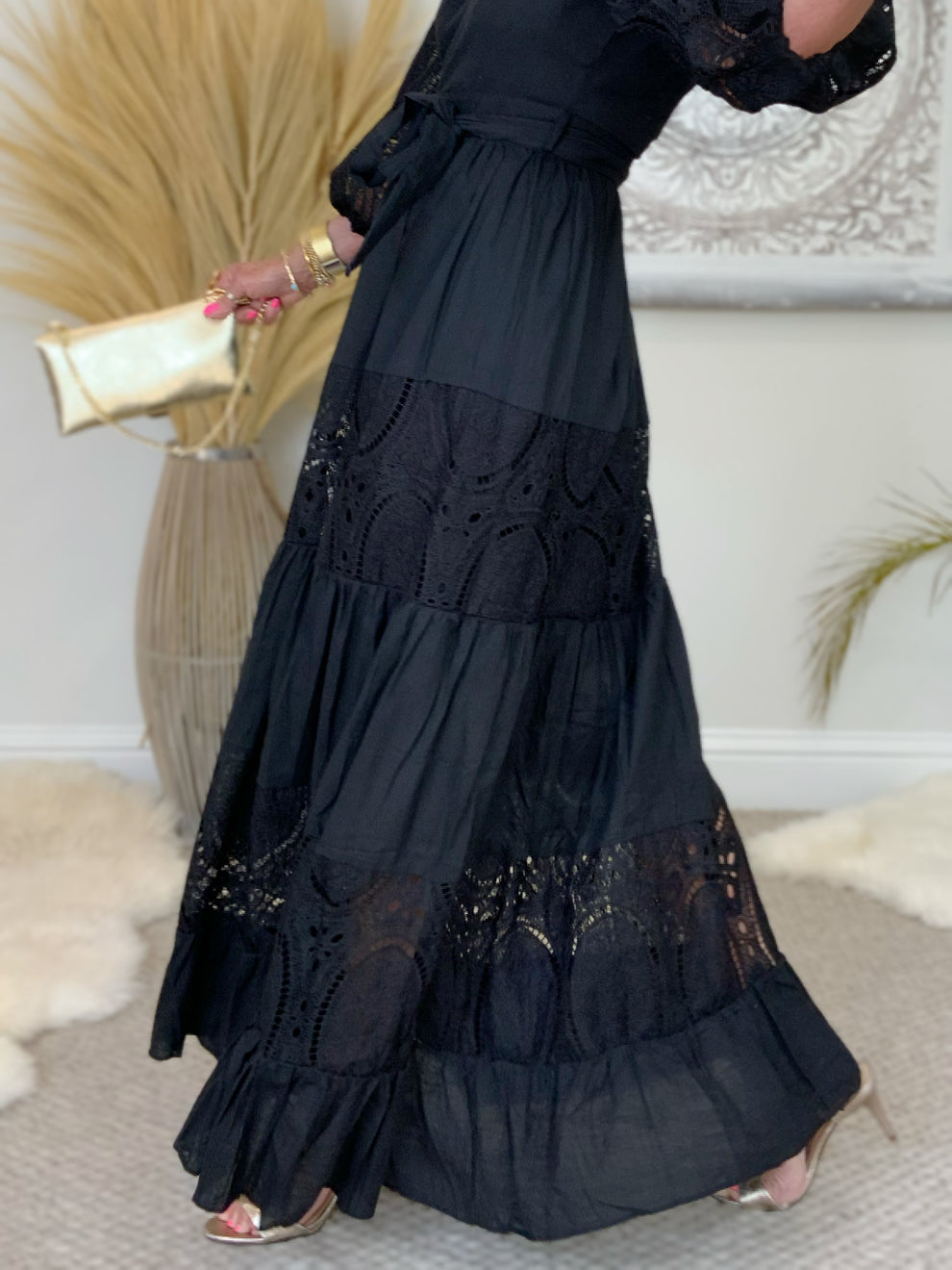 Anabella - Pleated Maxi Dress