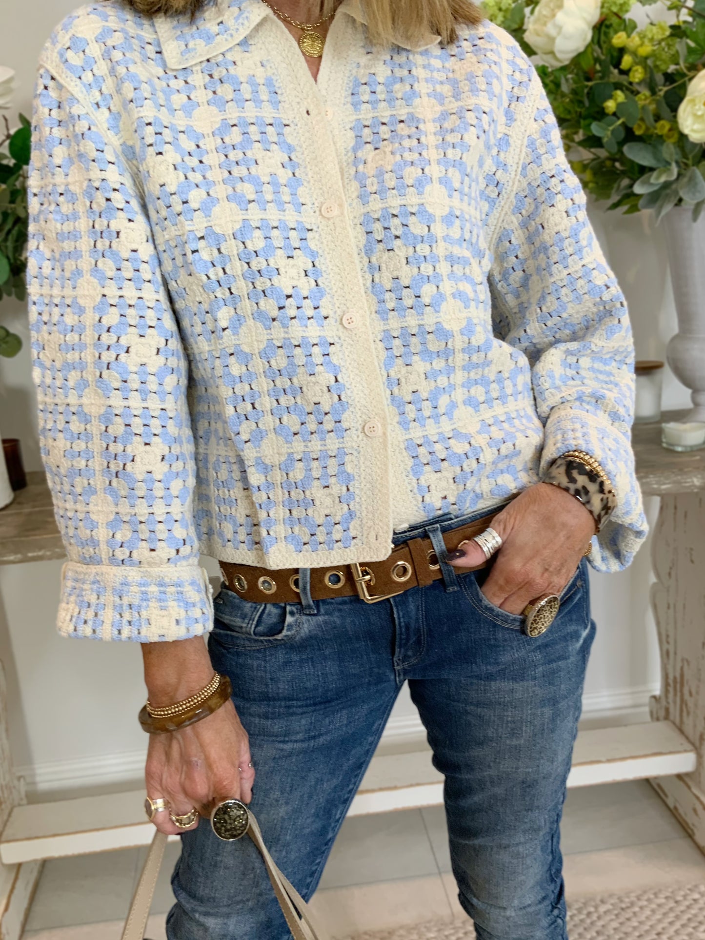 Cara Crochet Cardi-Jacket