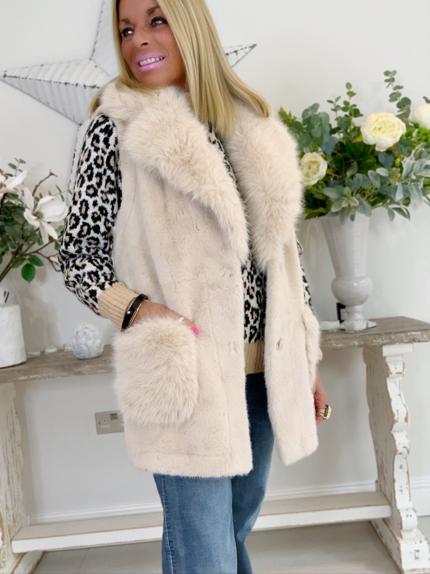 Felicia Faux Fur Gilet