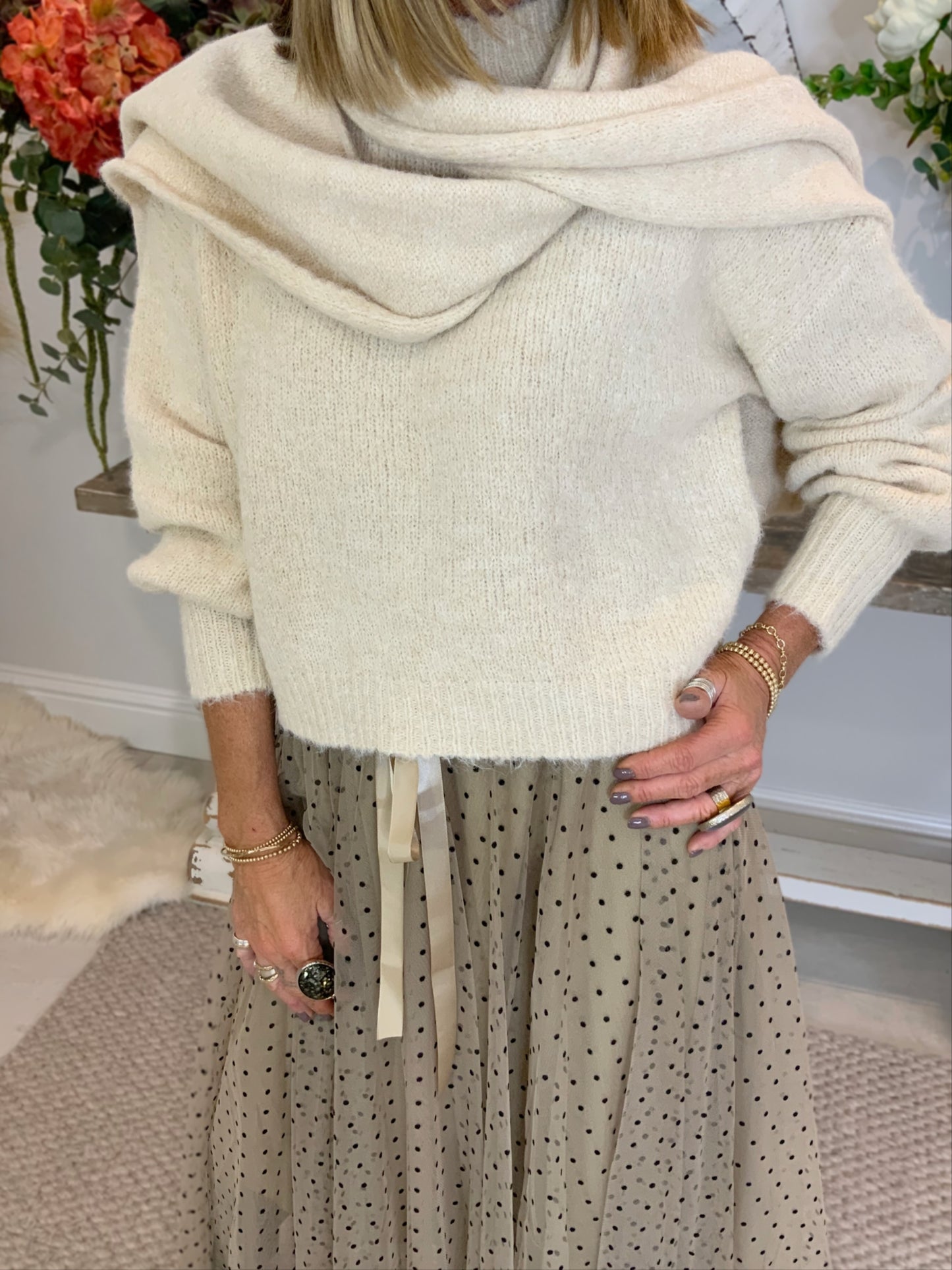 Frankie Jumper with Scarf