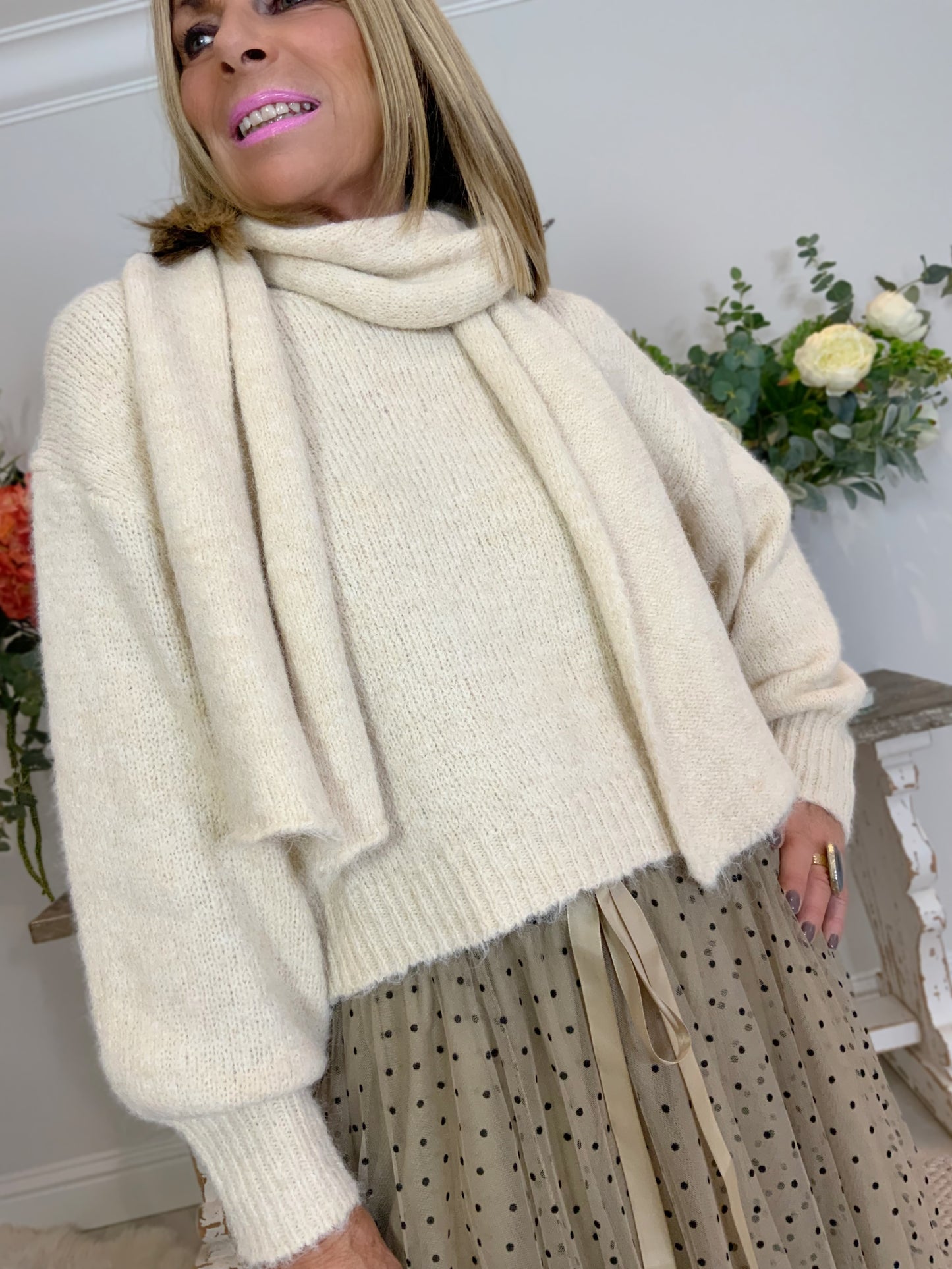 Frankie Jumper with Scarf