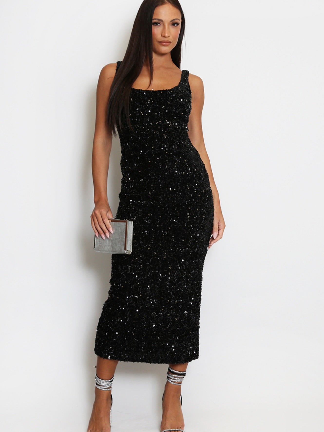 Sequin Midi Dress