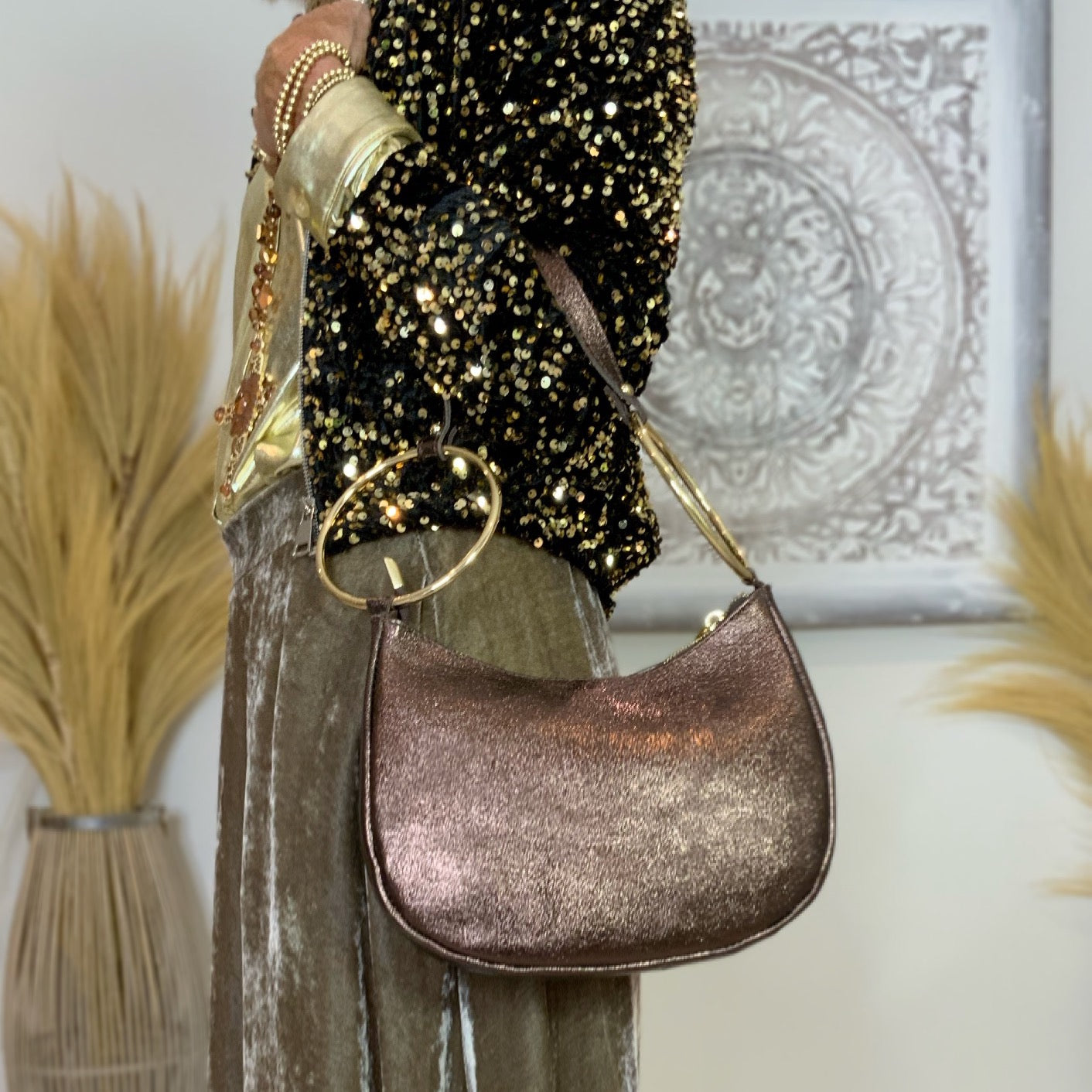 Siffy Bronze Ring Handbag