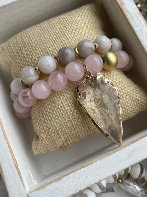 Athena Natural Stone Bracelet Set
