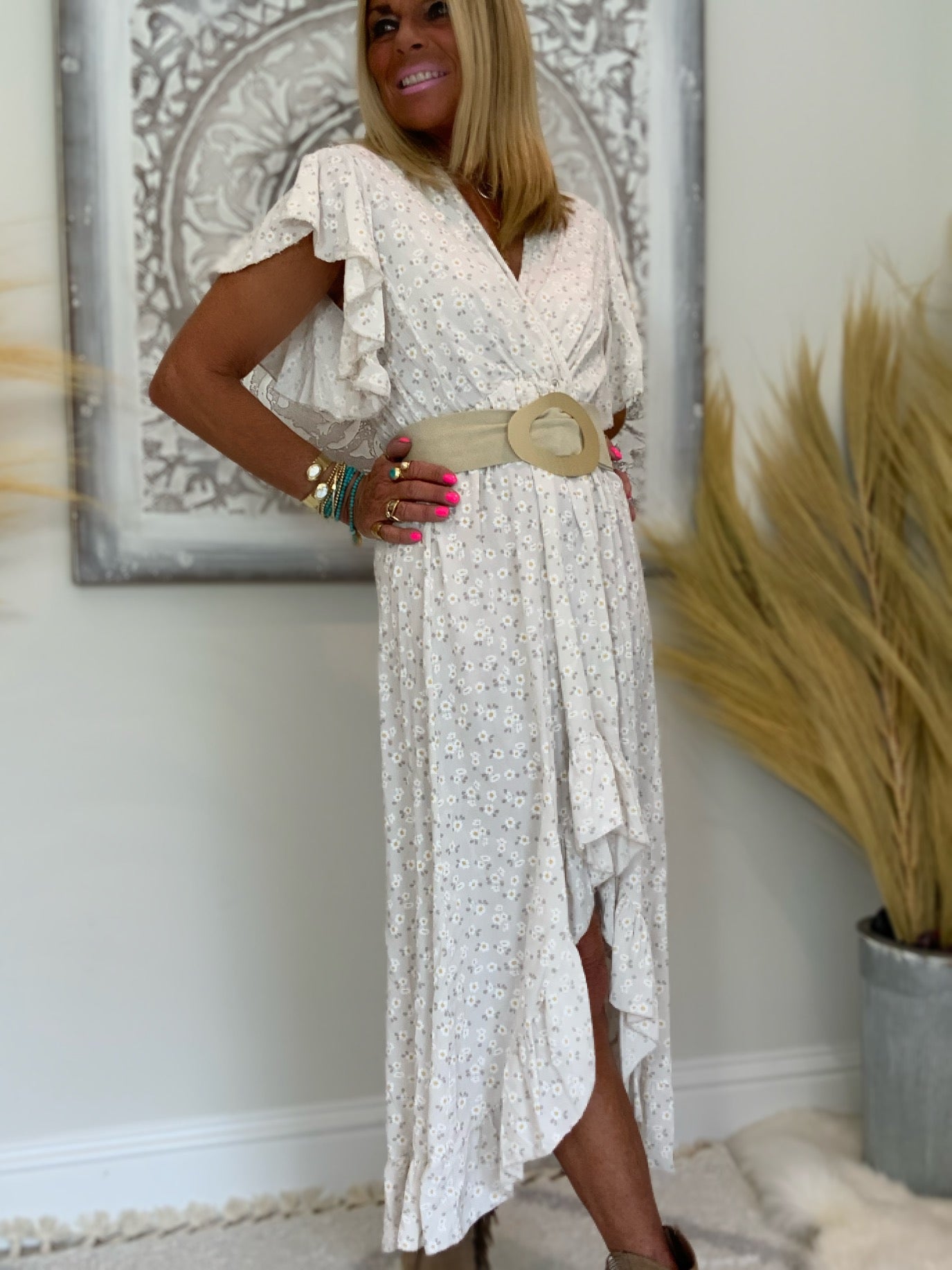 Loft white lace clearance dress