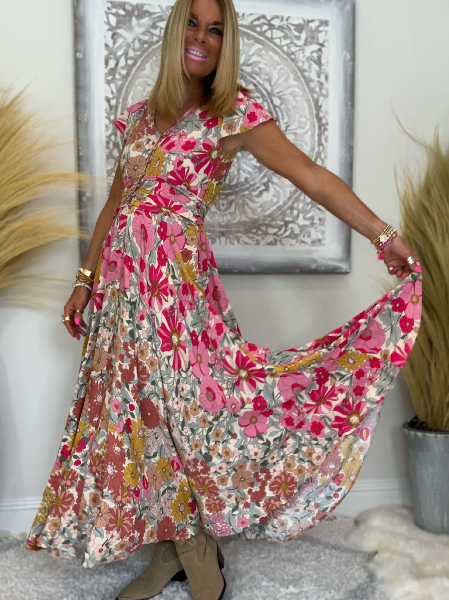 Loft floral clearance maxi dress