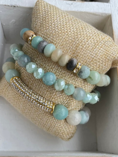 Sloane Natural Stone Bracelet Set